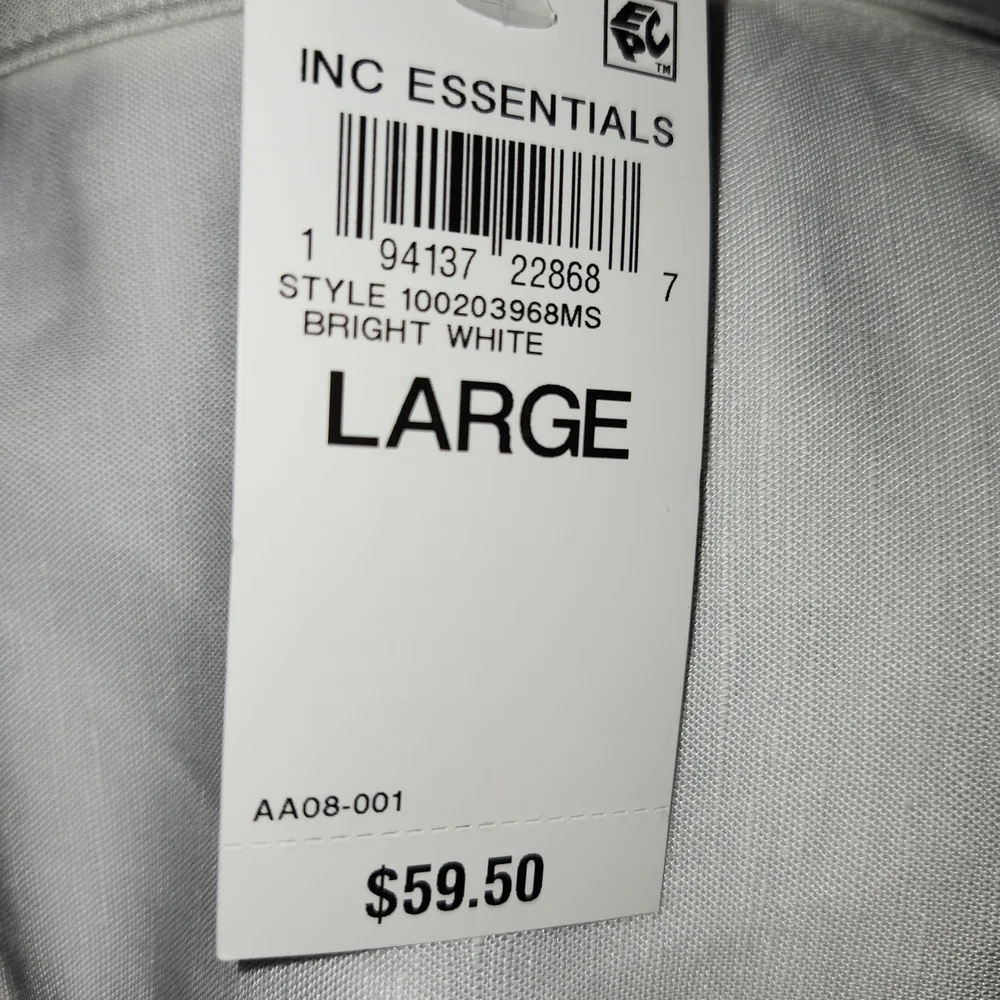 NWT INC International Concepts White Blouse with tie front